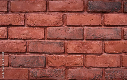 square red brick wall background