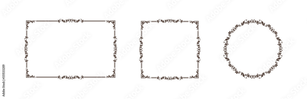 antique and retro frame. Empty card background antique and retro frame. Empty card background