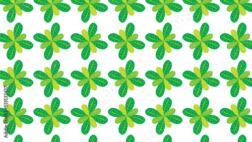 abstract wallpaper of  seamless pattern with green leaves