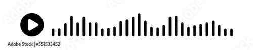 Audio wave. icon sound song. EQ. Podcast wave. Symbols on isolated background. Voice message. Vector illustration.