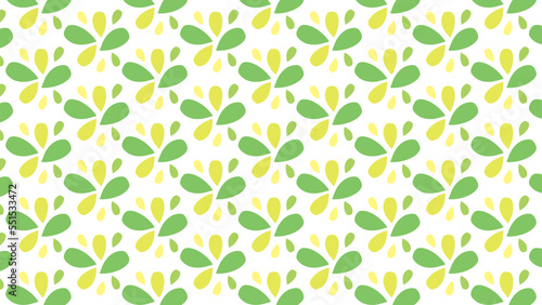 abstract wallpaper of seamless pattern with green leaves