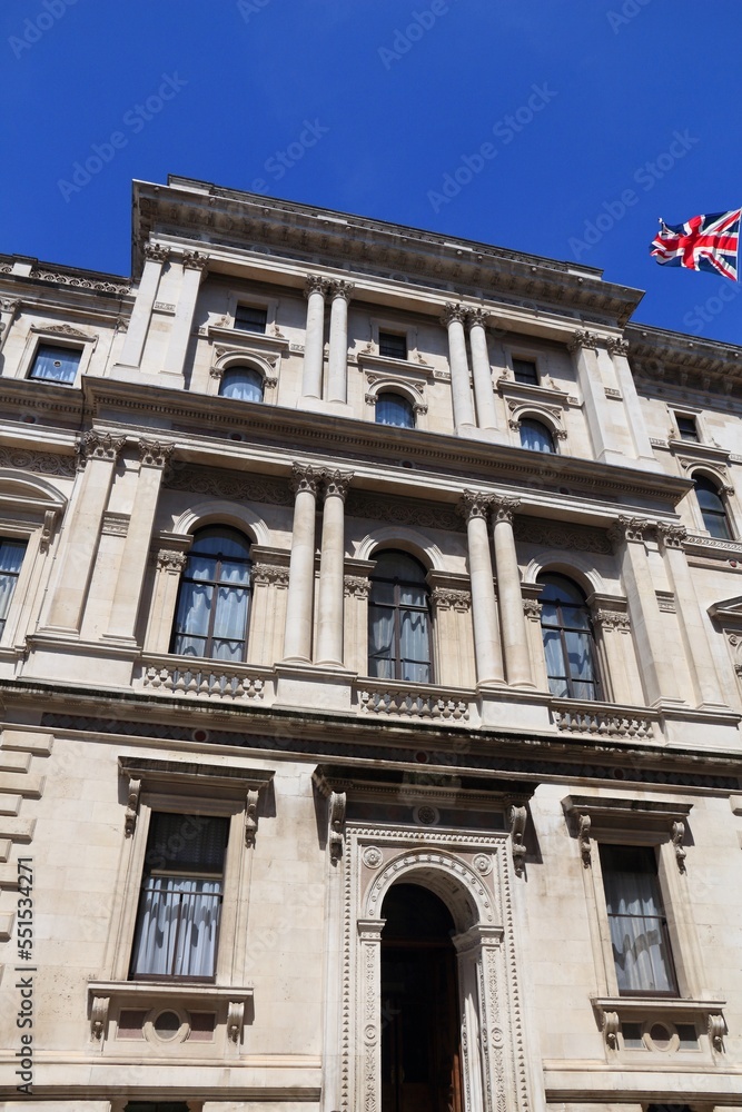 HM Treasury, London UK