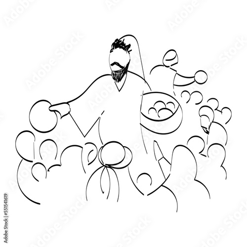Bible Illustration for print or use as poster, card, flyer or T Shirt