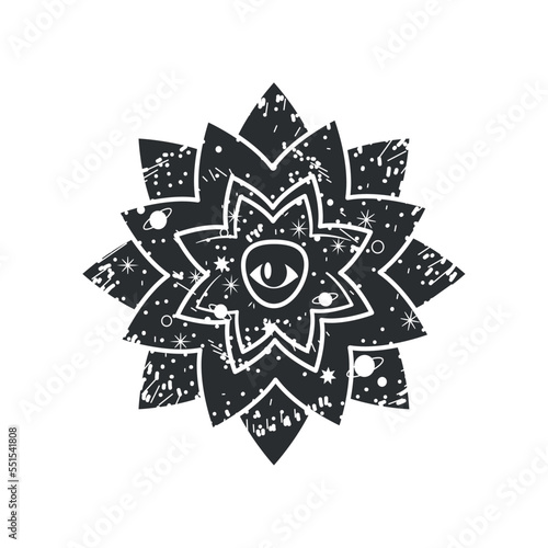 flower eye surreal astrology