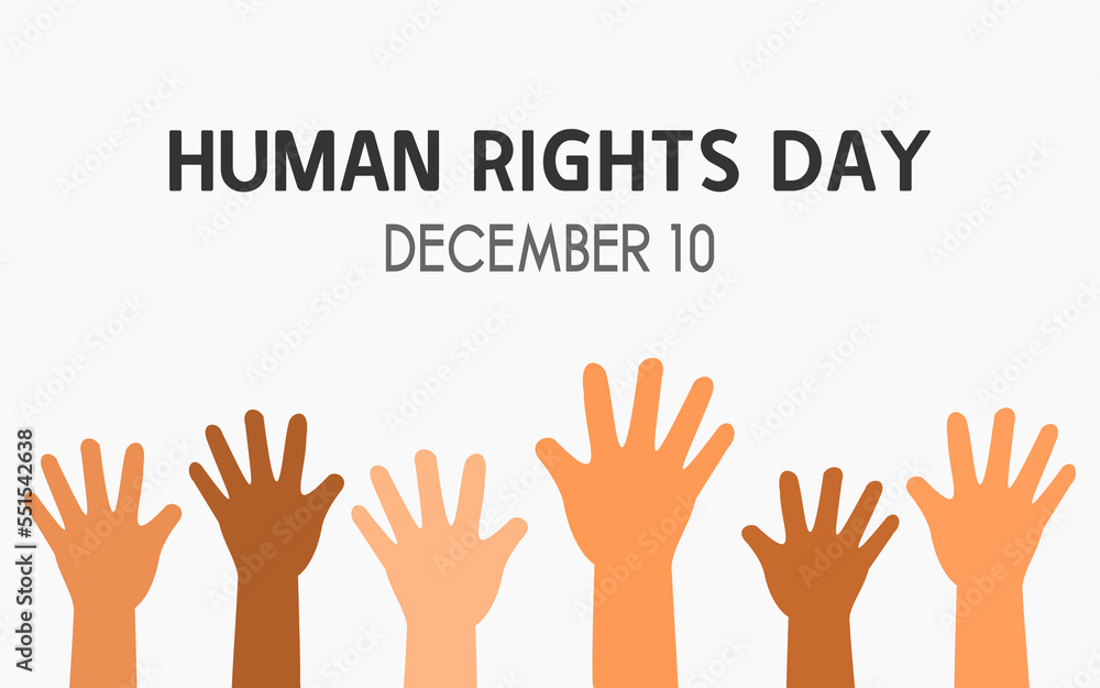 WORLD HUMAN RIGHTS DAY DESIGN AND CONCEPT IN FLAT DESIGN, CELEBRATED ON DECEMBER 10 WORLD HUMAN RIGHTS DAY DESIGN AND CONCEPT IN FLAT DESIGN, CELEBRATED ON DECEMBER 10