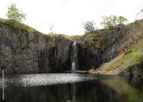 waterfall on the rocks - Lake District National Park