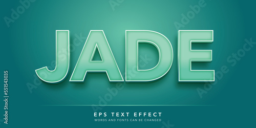 jade editable text effect