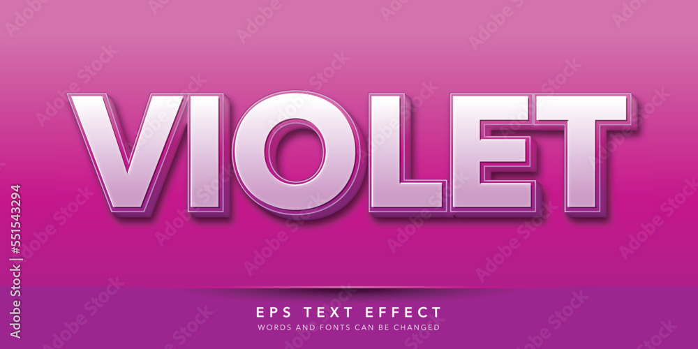Fototapeta premium violet editable text effect