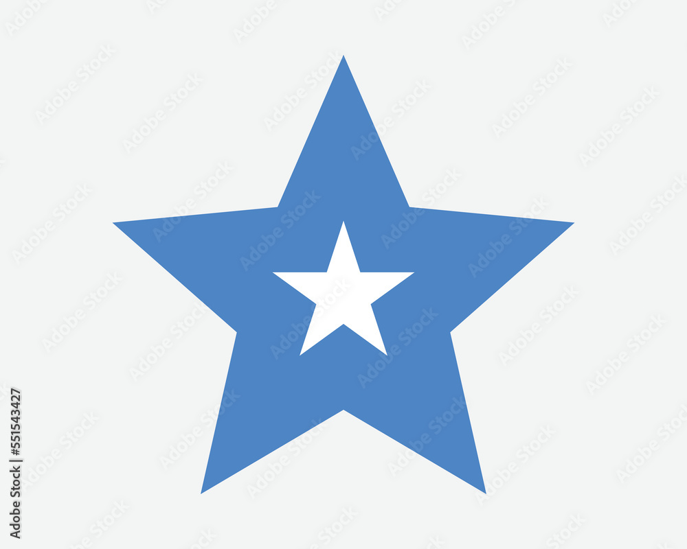 Somalia Star Flag. Somali Star Shape Flag. Federal Republic of Somalia Country National Banner Icon Symbol Vector Flat Artwork Graphic Illustration Somalia Star Flag. Somali Star Shape Flag. Federal Republic of Somalia Country National Banner Icon Symbol Vector Flat Artwork Graphic Illustration