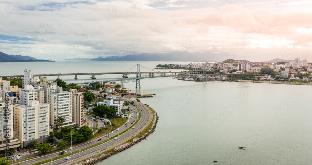 Hercilio Luz Bridge in Florianopolis