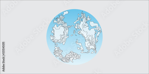 soft moon pattern world map