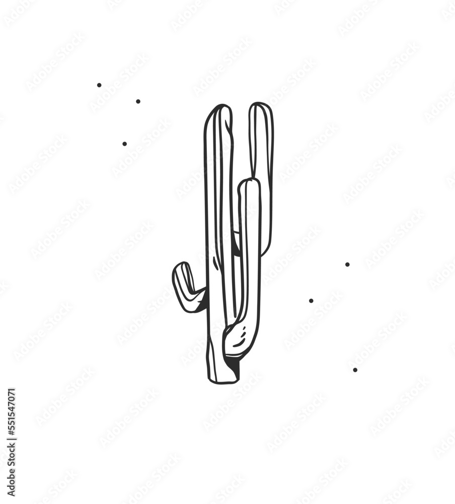 Hand drawn abstract vector graphic clipart illustration cactus logo element isolated.Western design concept.Bohemian wild west contemporary art.Cowboy modern drawing.Wild west cactus graphic logo. Hand drawn abstract vector graphic clipart illustration cactus logo element isolated.Western design concept.Bohemian wild west contemporary art.Cowboy modern drawing.Wild west cactus graphic logo.