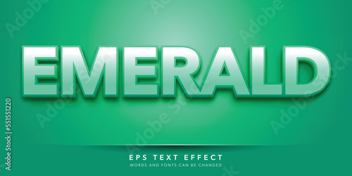 emerald editable text effect