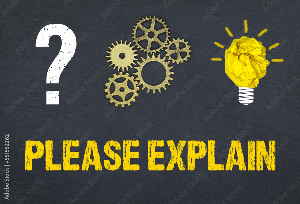 Obraz premium please explain