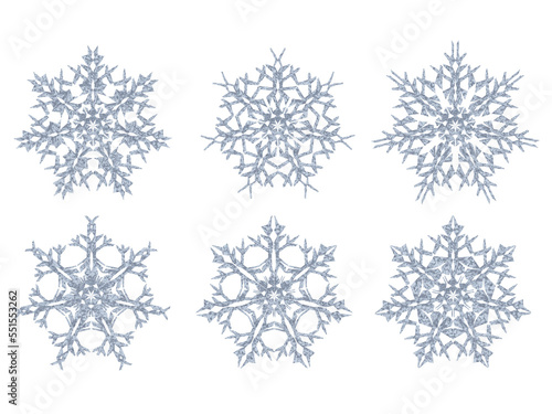 Ice Crystal snowflake set