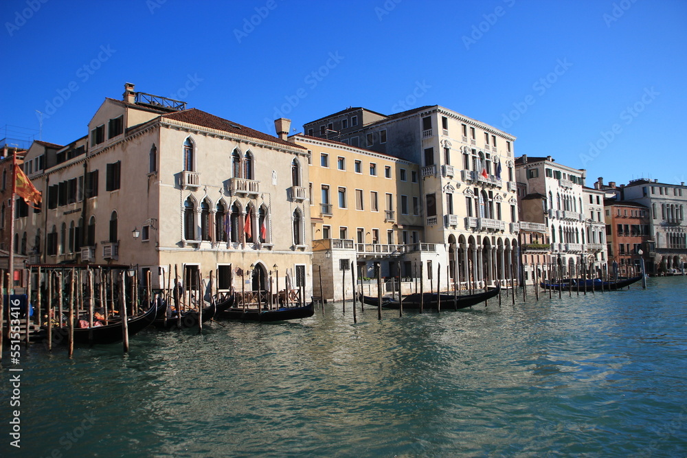 Grand Canal et gondoles à Venise