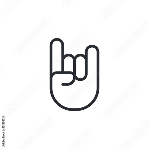 Rock n roll icon. Heavy metal hand gesture. Two fingers up. Rock and roll hand gesture. Rock n roll sign. Thumb up. Symbol of peace. Freedom symbol. Peace and love. Pacifism symbol. Hand gesture. 