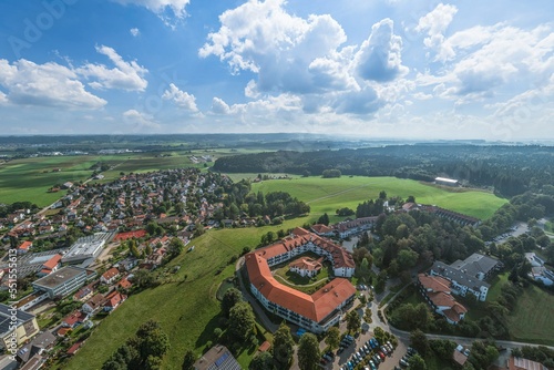 Bad Grönenbach - Kneippkurort im Unterallgäu im Luftbild photo