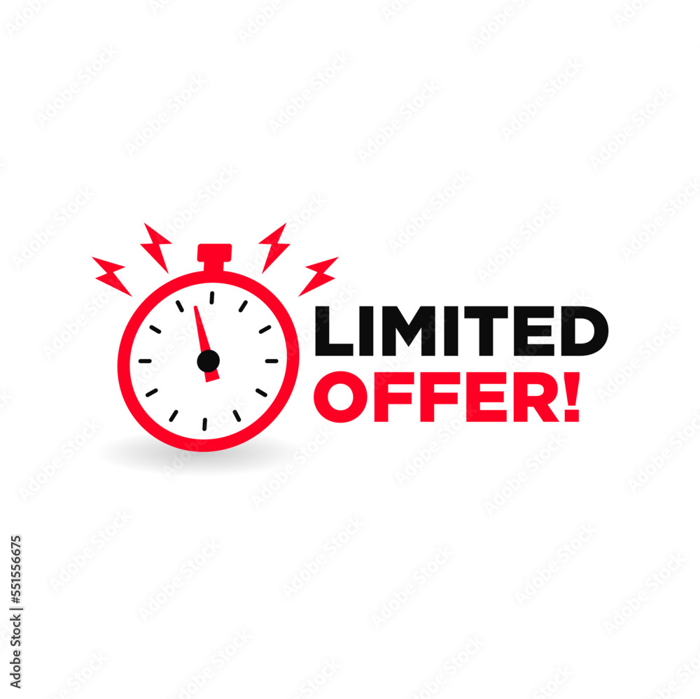 vector illustration last minute offer button sign, flat modern label, stopwatch countdown logo vector illustration last minute offer button sign, flat modern label, stopwatch countdown logo
