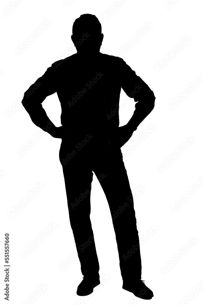 Fototapeta premium full portrait of a man on white background