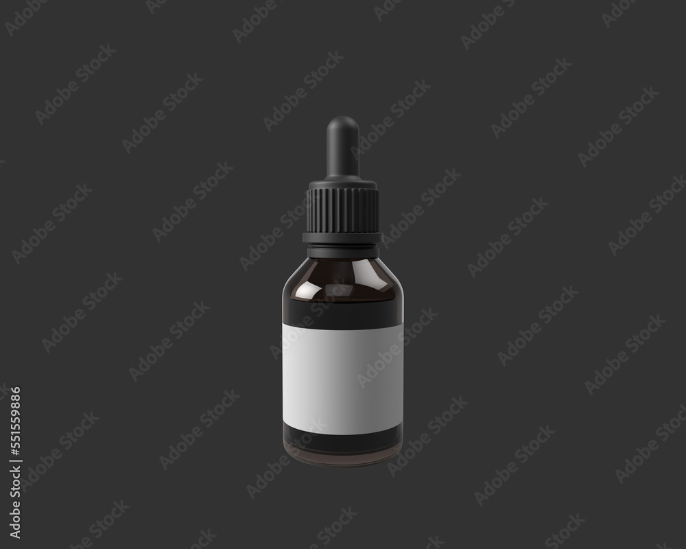 Product cosmetic dropper bottle,3d render mockup. Product cosmetic dropper bottle,3d render mockup.