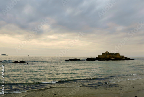 Cloudy sunset on Saint Malo (Brittany)