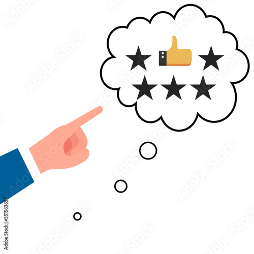 hand icon indicating a thought for a good review