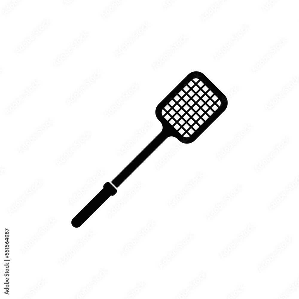 Plastic Fly Catcher icon in black flat glyph, filled style isolated on white background