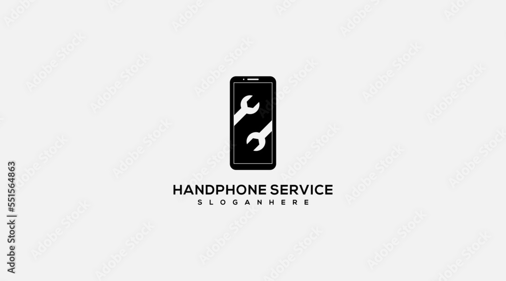 Flat icon Phone Repair Logo design Flat icon Phone Repair Logo design
