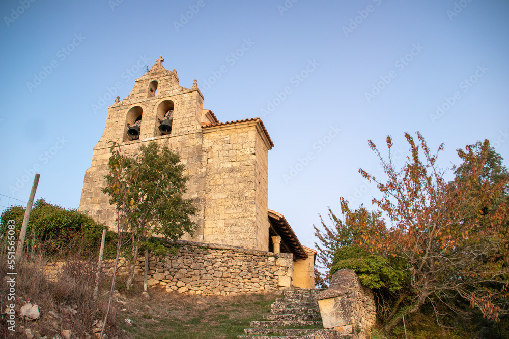 Fototapeta premium Windows to the Spanish Romanesque. The lost church