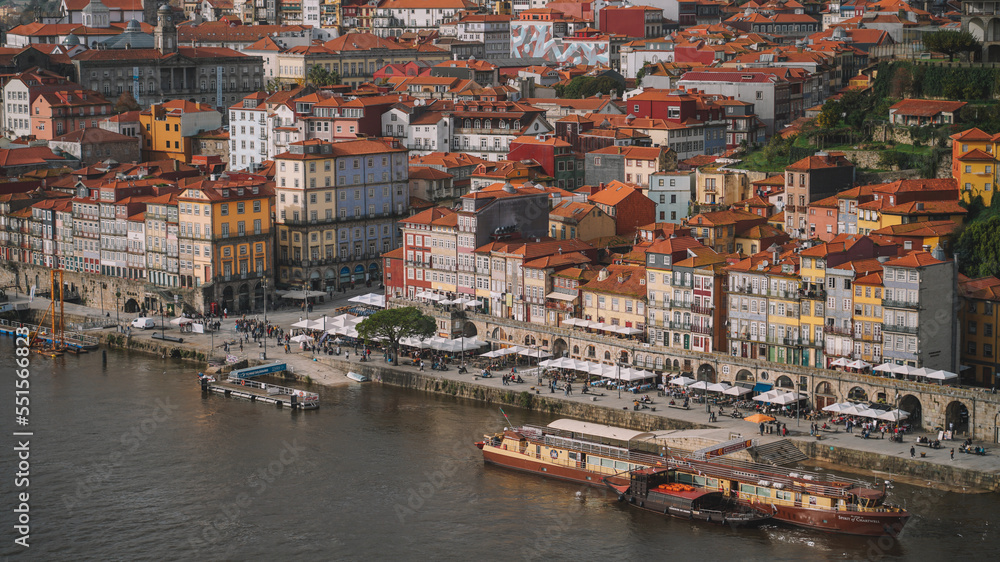 City Porto view. The old building of city Porto, Portugal