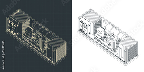 Container type generator structure