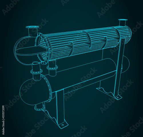 Shell and tube heat exchanger structure