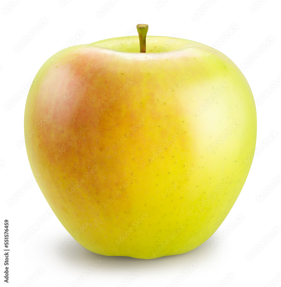 Yellow apple isolated on white background, Yellow Orin Apples on white background With clipping path Yellow apple isolated on white background, Yellow Orin Apples on white background With clipping path
