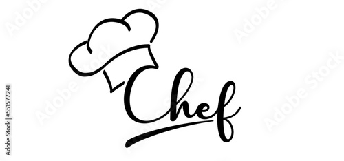 Cartoon chef cap symbol. Chef hat or cap. Kitchen cook or cooking hat. Vector menu logo or icon. School, work cuisine bakery. Baker symbol. Chef cap