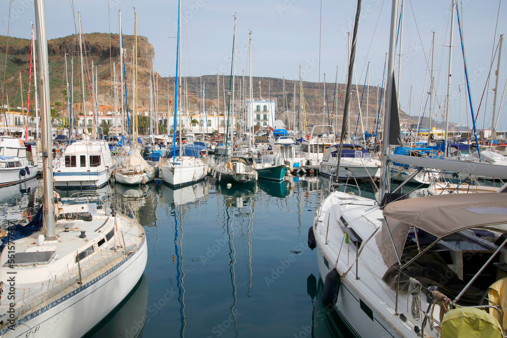 Puerto de Mogan, Hafen und Ferienort im Süden Gran Canaria, Kanaren, Spanien, Europa