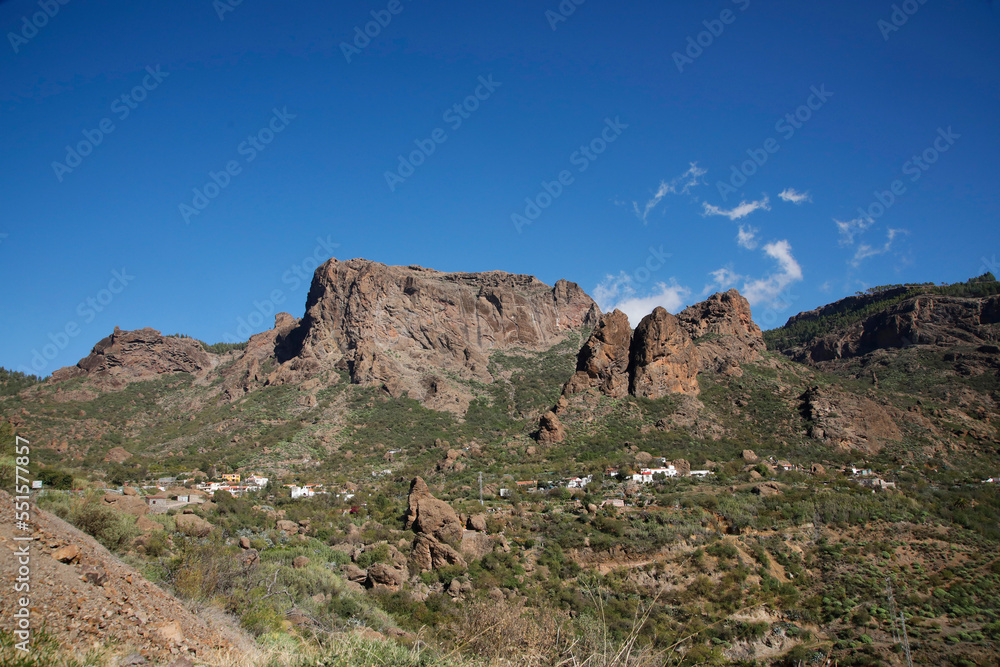 Berglandschaft auf der Insel Gran Canaria, Kanaren, Spanien, Europa