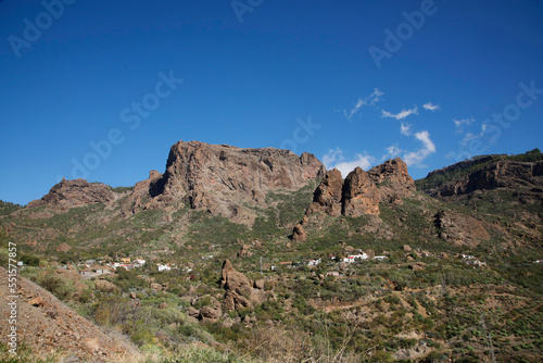 Berglandschaft auf der Insel Gran Canaria, Kanaren, Spanien, Europa