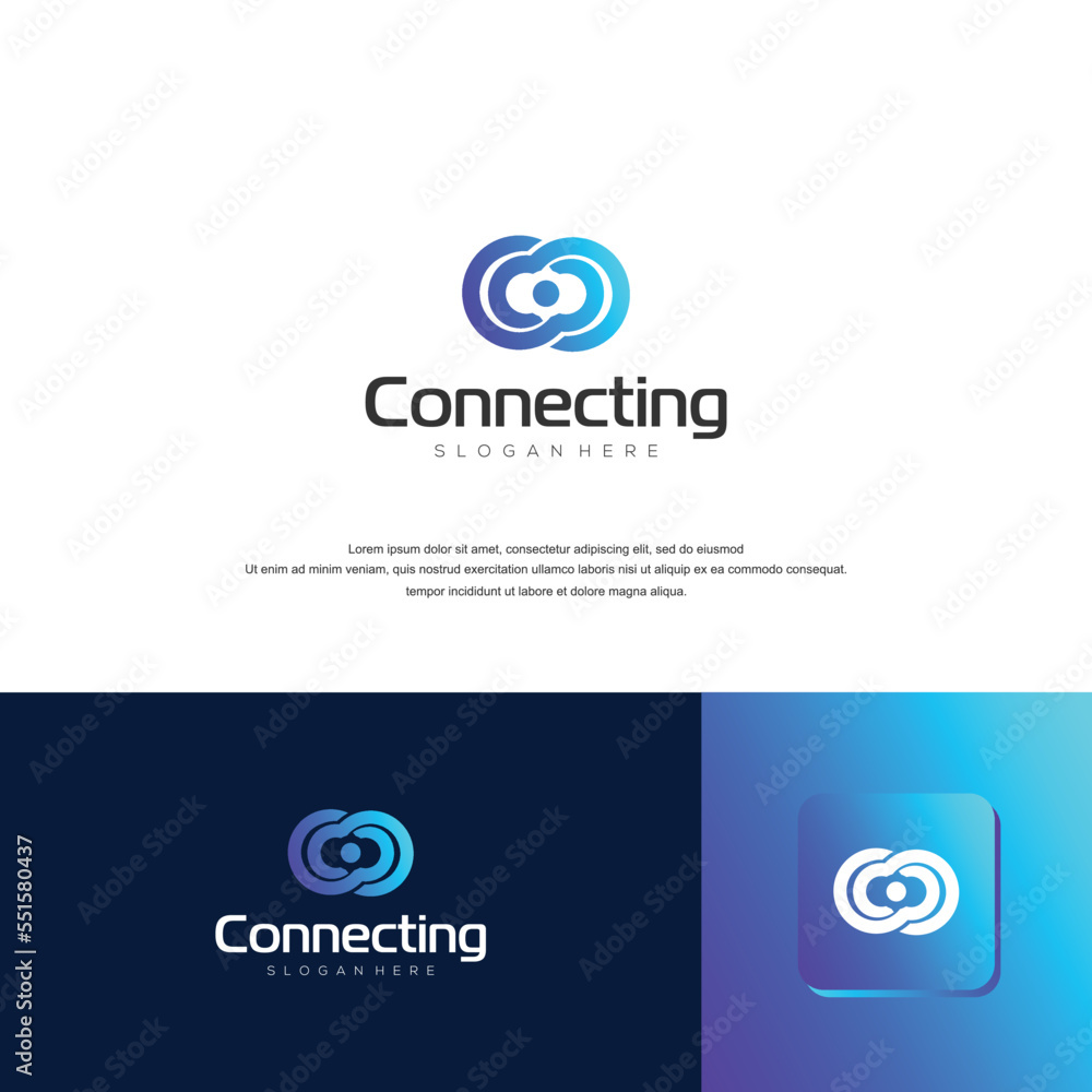 Vector logo design template. Tech sign art Vector logo design template. Tech sign art