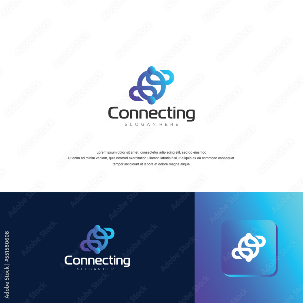 Vector logo design template. Tech sign art Vector logo design template. Tech sign art