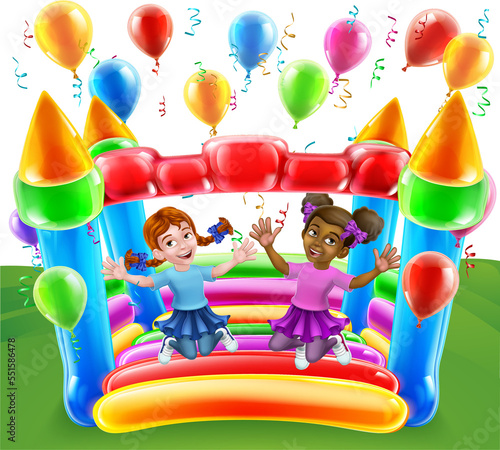 Bouncy House Castle Jumping...