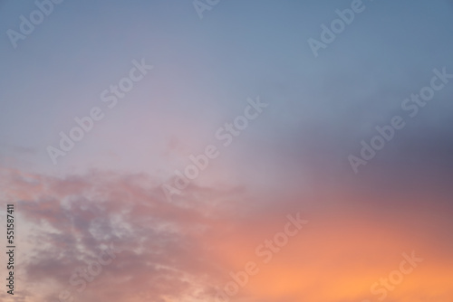 Beautiful dramtic cloudy sky sunset background © Andrii