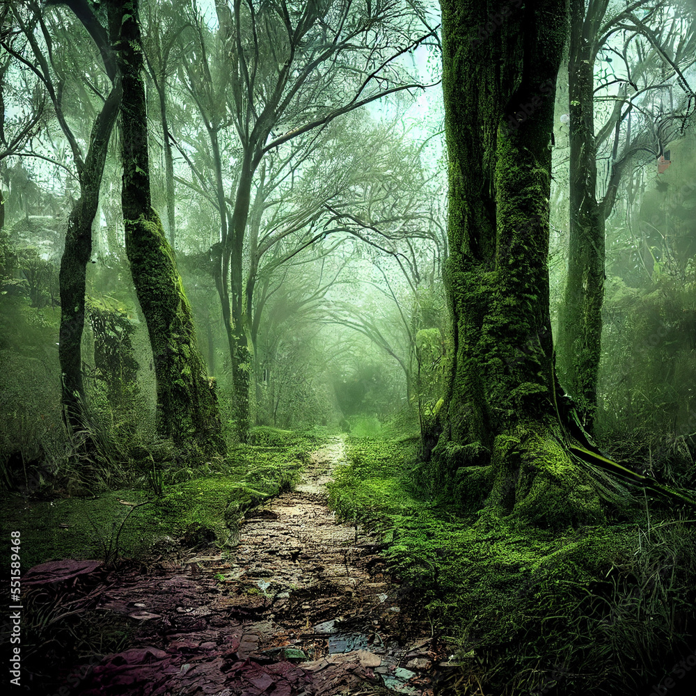 Fototapeta premium trail in forest