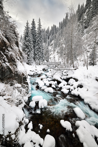 Landscape of beautiful snow...