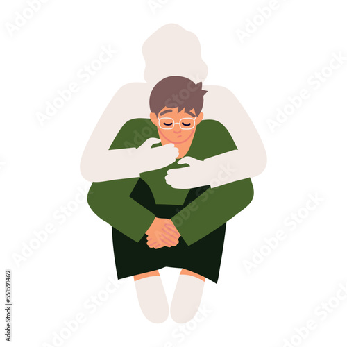 depressive man loss and death