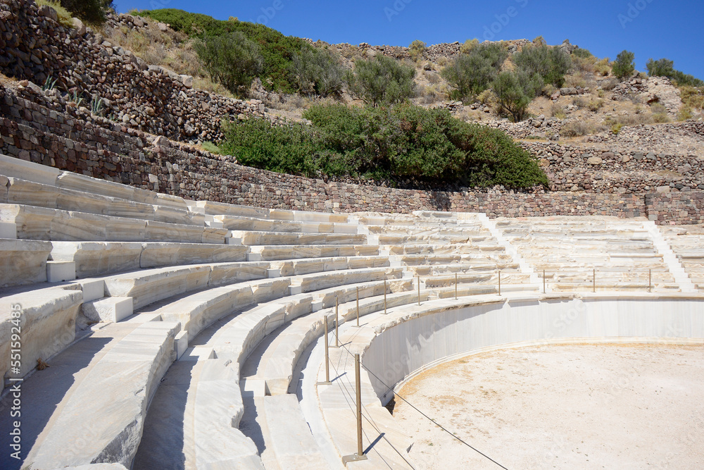 Starożytny Rzymski Teatr, Wyspa Milos, Grecja.