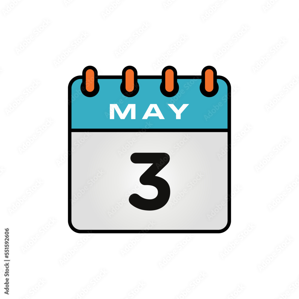 May Calendar Icon Vector Template May Calendar Icon Vector Template