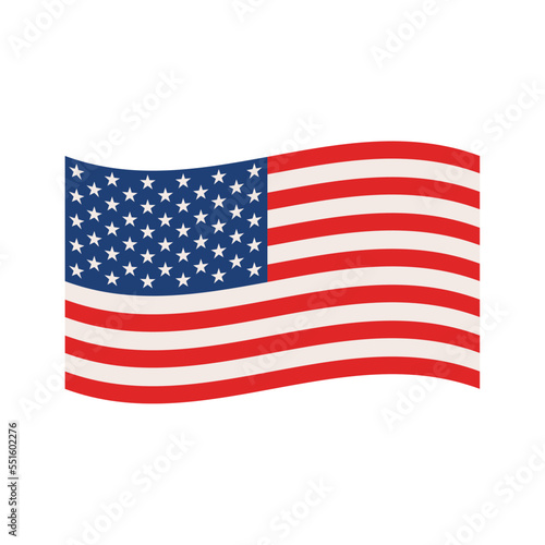waving United States of America flag