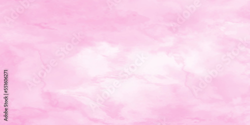 beautiful soft and lovely pink background with watercolor, Colorful bright painted pink paper texture background with watercolor effect, colorful pink background with white stains.