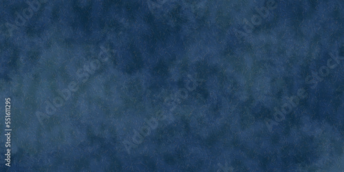 Watercolor dark indigo blue painting wallpaper with wash grey painted sponge smeary paint on wall illustration for backdrop, paper, or web background templates, old parchment	